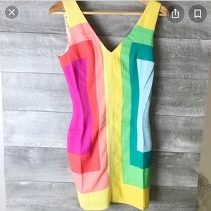 🌟 Rainbow Anthropologie Minuet Dress NWT